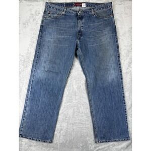 Levi's 529 Men's  42x32 Low Rise Straight Jeans  Blue Bootcut casual workwear